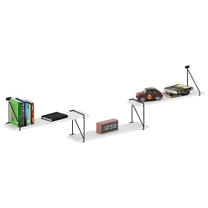 Полка с полкодержателями COFFEE SH4-ROD/BAR, белый, 1780х166х392 мм